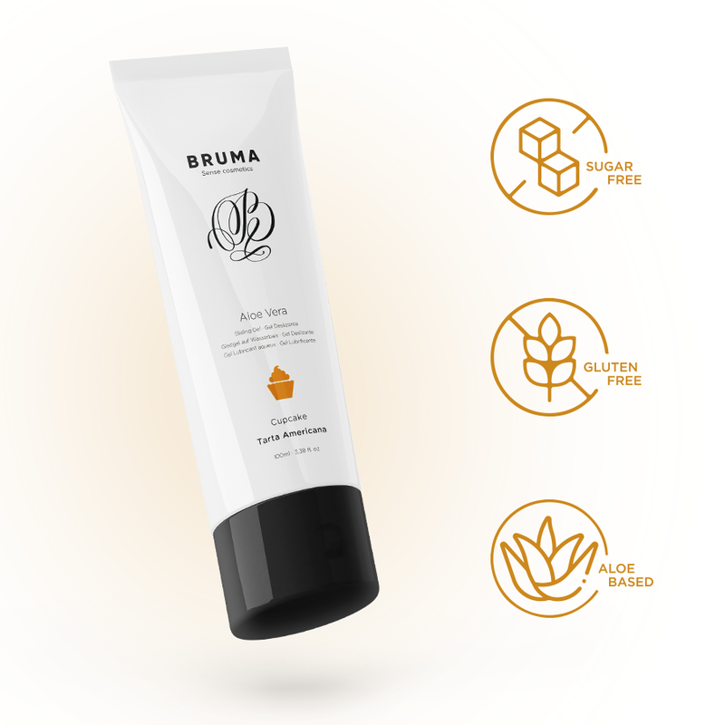 GEL DESLIZANTE CON ALOE VERA SABOR A TARTA AMERICANA 100 M