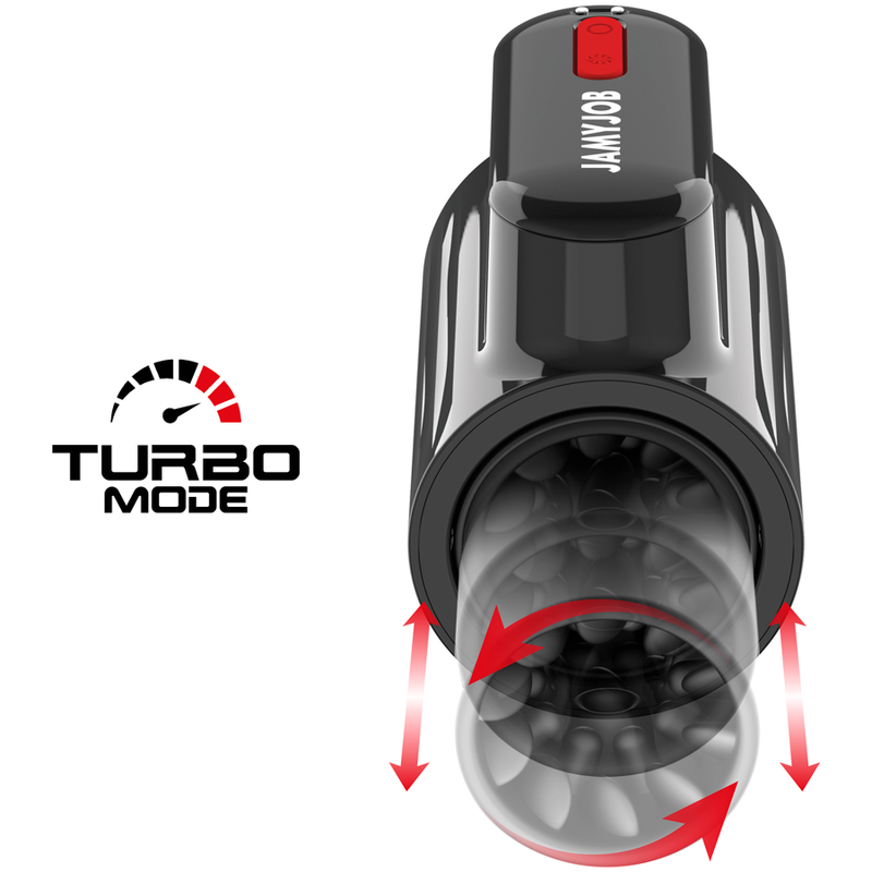 masturbador turbo con empuje y rotacion