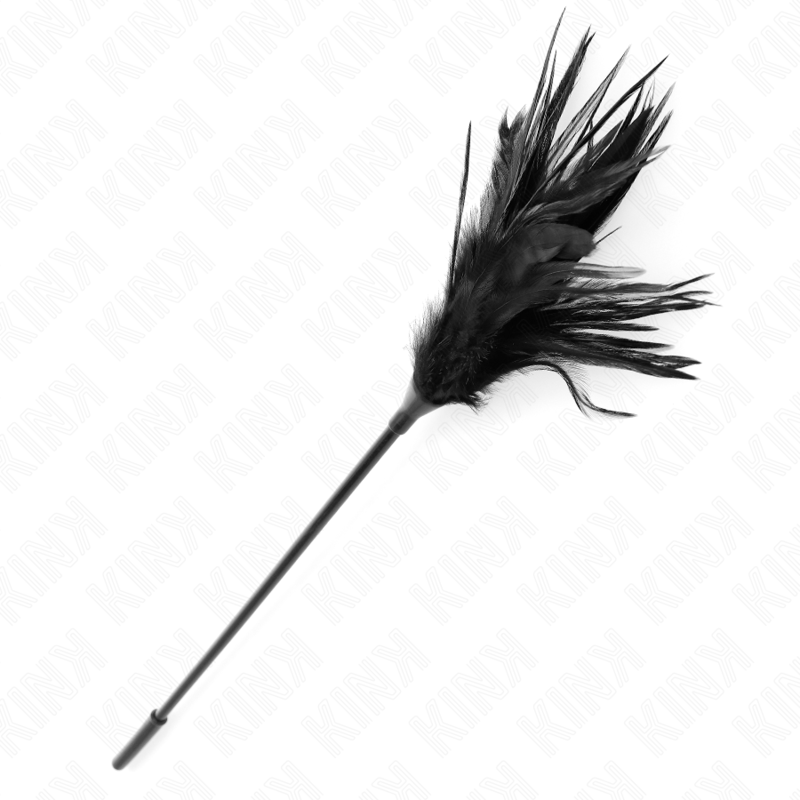 PLUMAS MÚLTIPLES PARA COSQUILLAS NEGRO 45 CM
