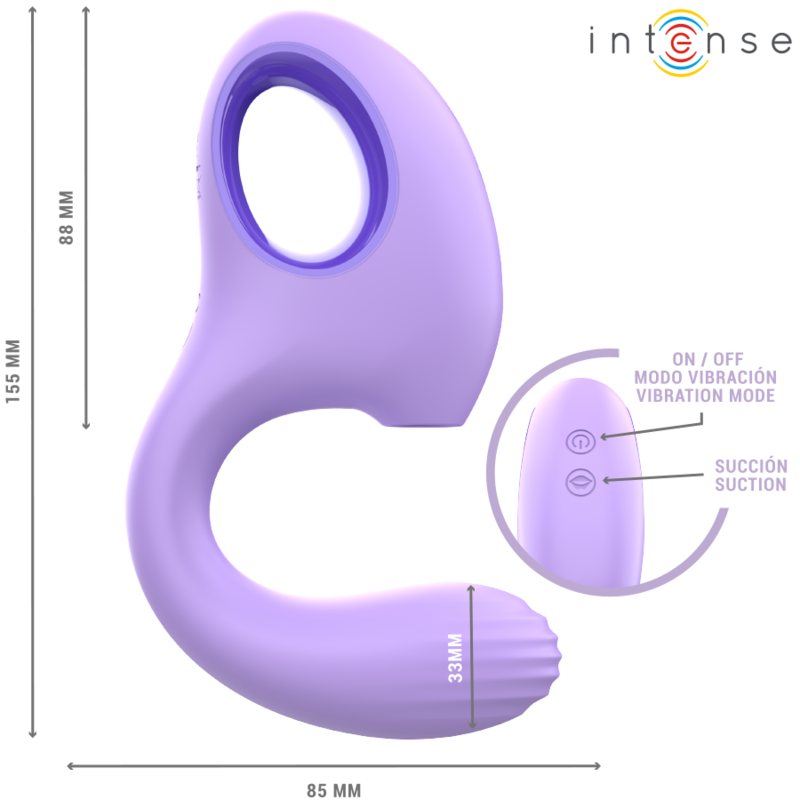 succionador y vibrador de silicona  BAXTER