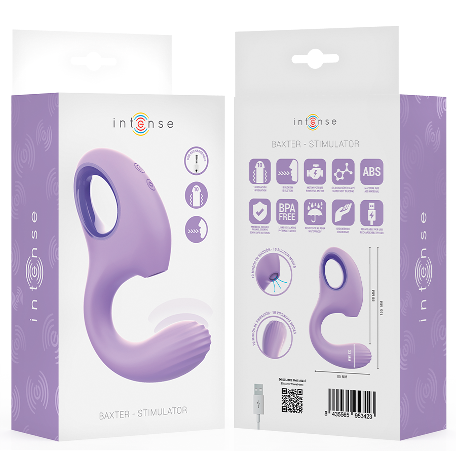 succionador y vibrador de silicona  BAXTER