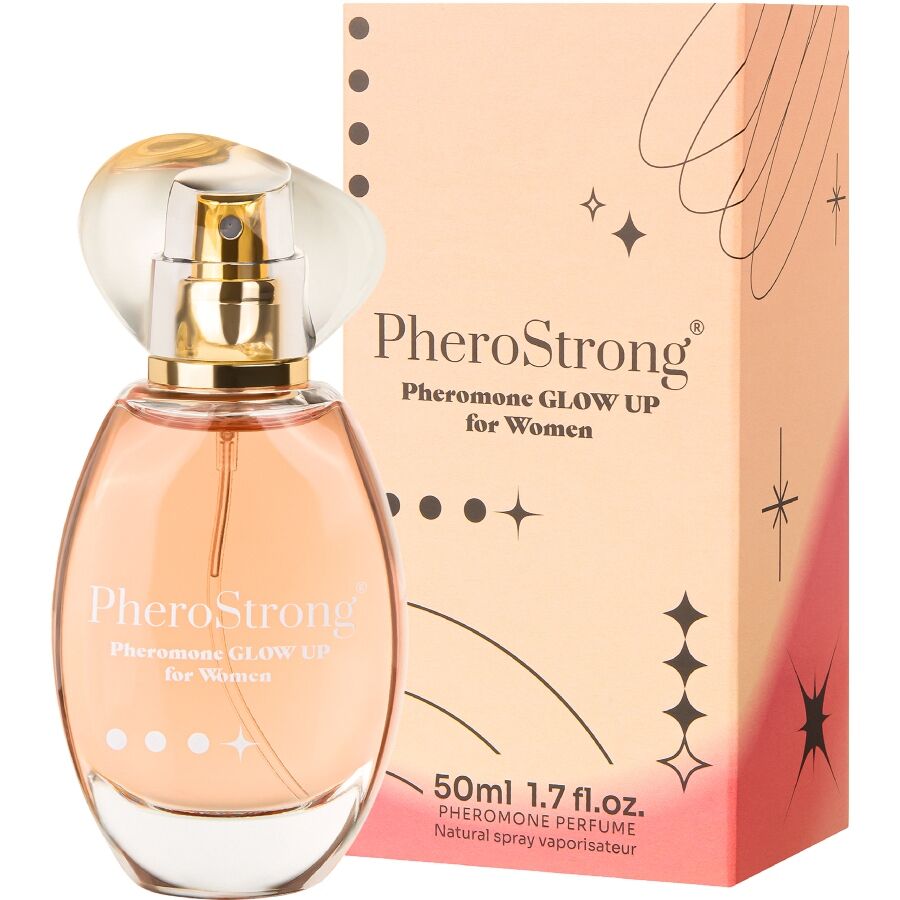 GLOW UP PERFUME CON FEROMONAS PARA MUJER 50 ML  cantidad: 3