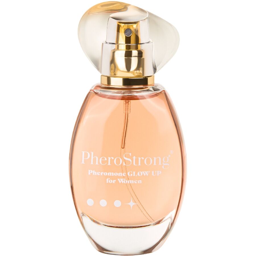 GLOW UP PERFUME CON FEROMONAS PARA MUJER 50 ML  cantidad: 3