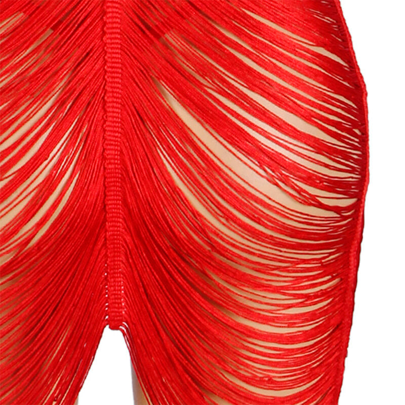 Vestido rojo sexy moda latina