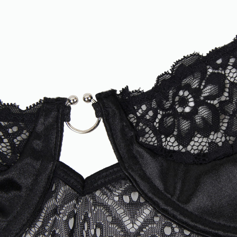 Corset sexy negro